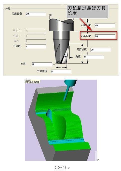 计算最短刀具长度