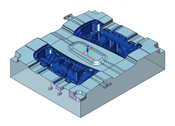 实例教程39：南宫28ng3D设计汽车塑料零件模具5-动模型芯镶件