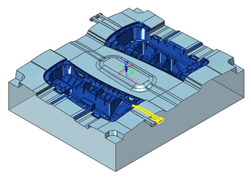 实例教程31：南宫28ng3D设计汽车塑料零件模具2-汽车侧型芯镶件