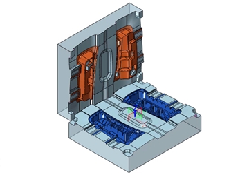 实例教程28：南宫28ng3D设计汽车塑料零件模具1-多型腔模具分型