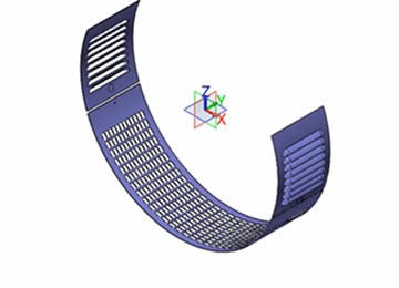 实例教程65：电机散热网罩建模设计