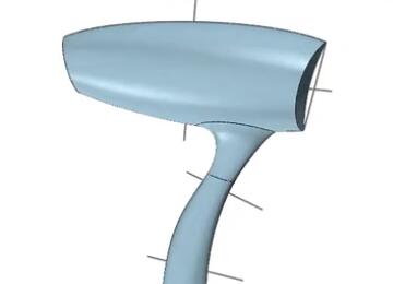 实例教程96：电吹风主体建模-曲面设计