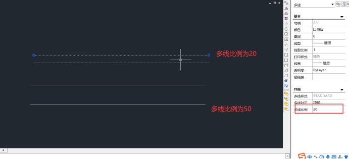 CAD中使用双线的技巧